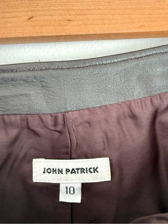 John Patrick Genuine Leather Pants in Chocolate Brown - Picture 5 of 5
